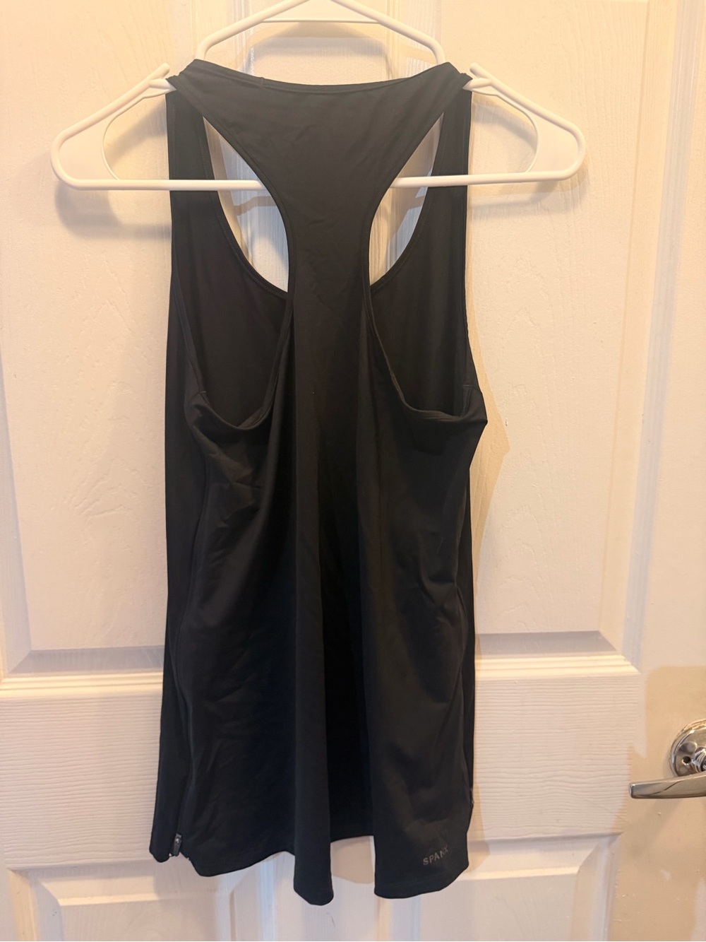 SPANX Black Racerback Tank Top with Scoop Neck - Picture 4 of 5